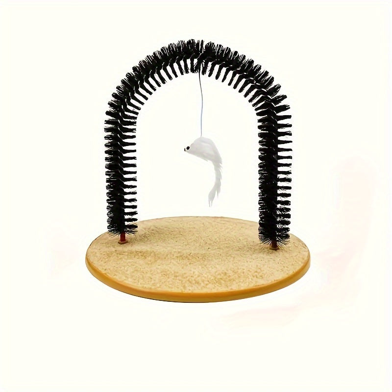 Cat Arch Self Groomer - Massage & Grooming Brush Toy for Cats