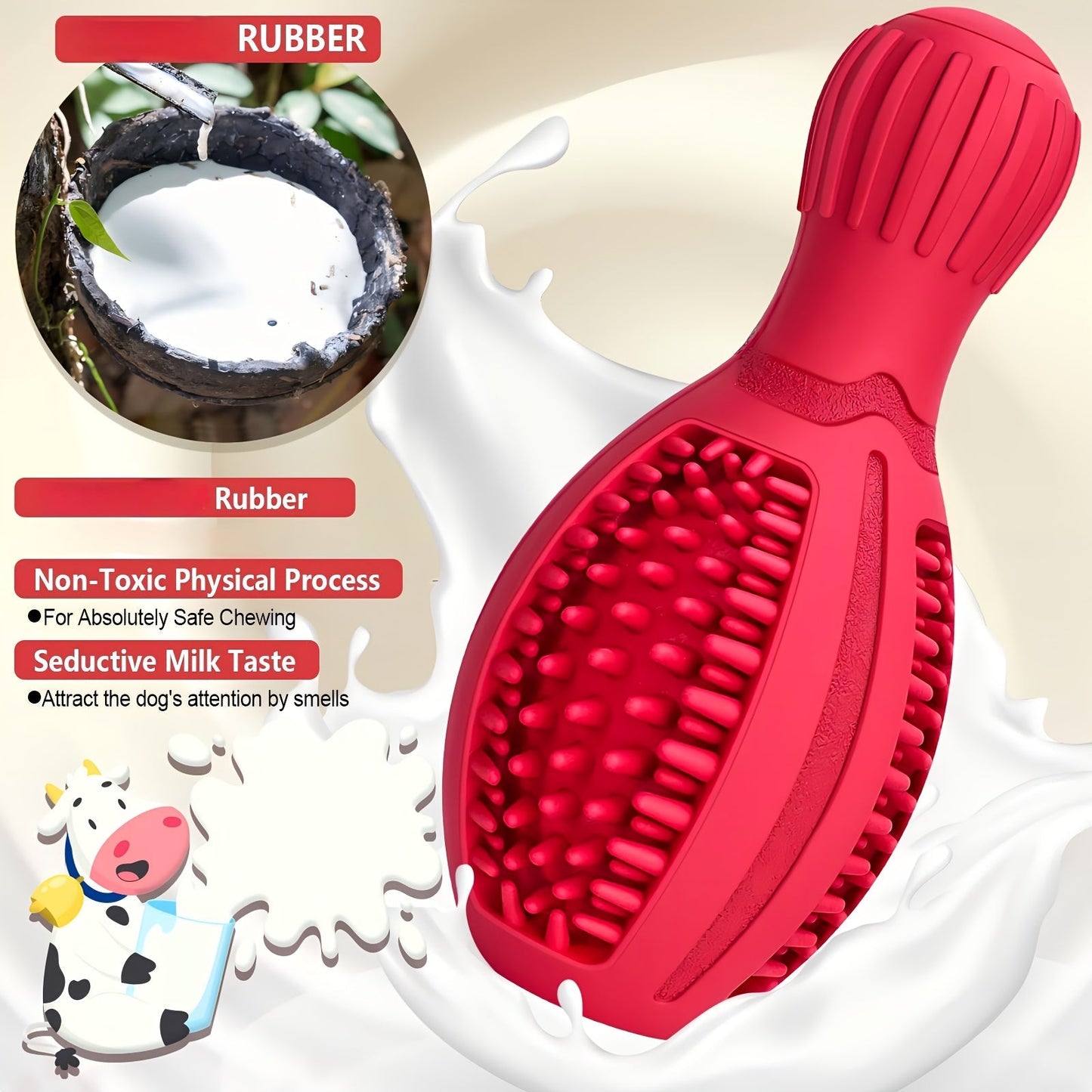Interactive Bowling Ball Dog Chew Toy