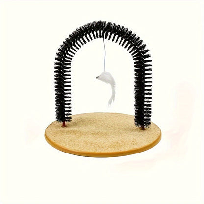Cat Arch Self Groomer - Massage & Grooming Brush Toy for Cats