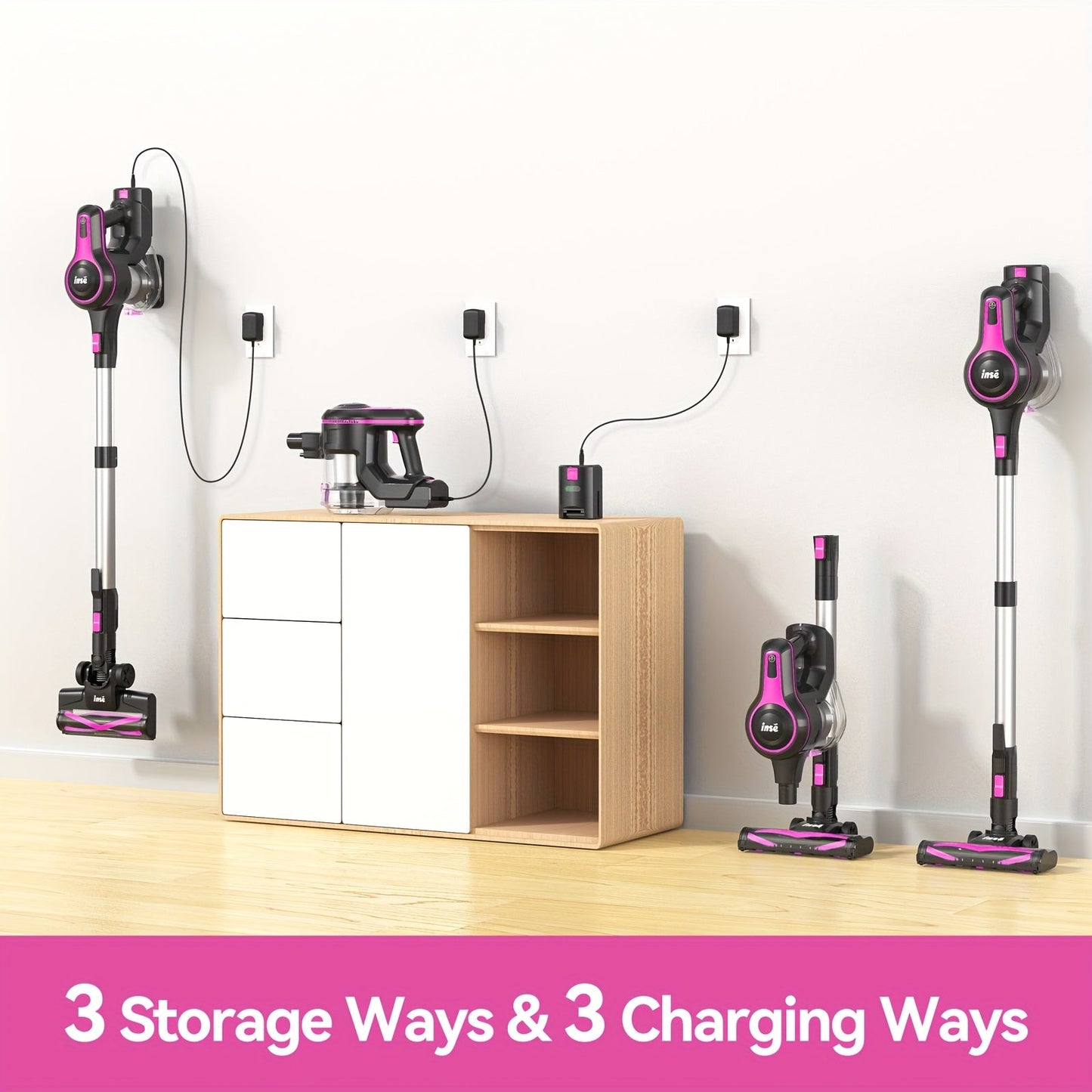 INSE N5 Vacuum Cleaners For Home Cordless