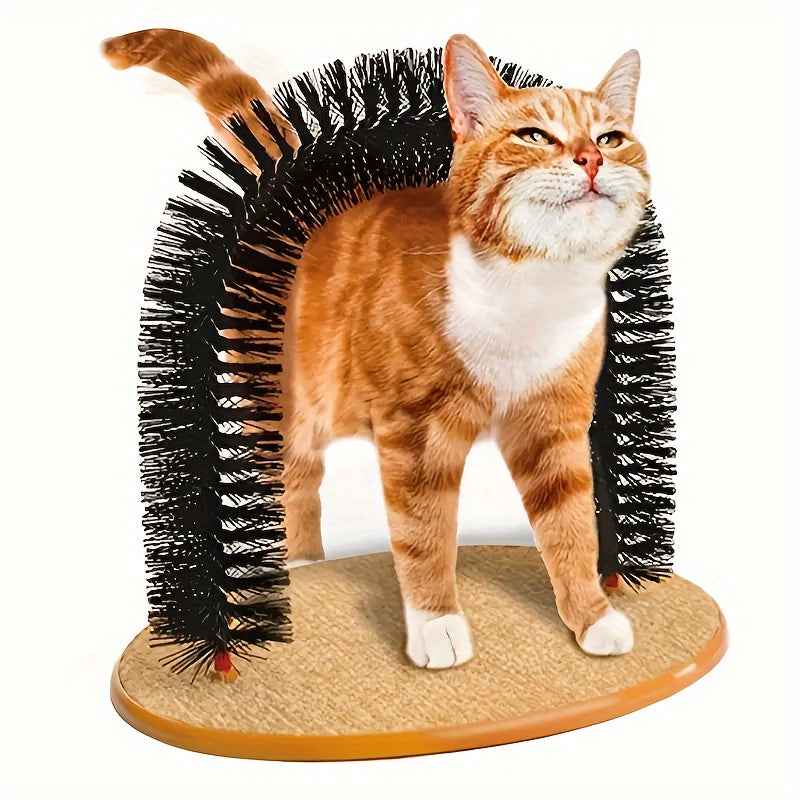 Cat Arch Self Groomer - Massage & Grooming Brush Toy for Cats