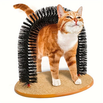 Cat Arch Self Groomer - Massage & Grooming Brush Toy for Cats