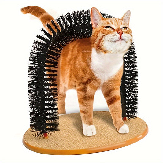 Cat Arch Self Groomer - Massage & Grooming Brush Toy for Cats
