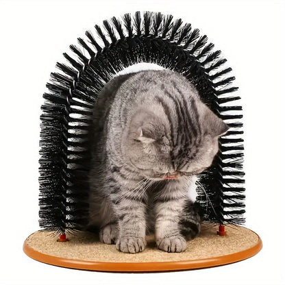 Cat Arch Self Groomer - Massage & Grooming Brush Toy for Cats